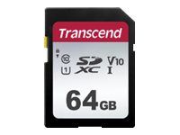 Transcend 300S - flashminnekort - 64 GB - SDXC UHS-I (TS64GSDC300S)
