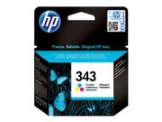 HP 343 - farge (cyan, magenta, gul) - original - blekkpatron (C8766EE)