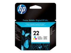 HP 22 - farge (cyan, magenta, gul) - original - blekkpatron