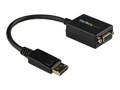 StarTech DisplayPort To VGA Adapter - Active - 1080p - DP to VGA Converter (DP2VGA2) - Displayadapter - DisplayPort (hann) til HD-15 (VGA) (hunn) - 27.94 cm - låst - svart