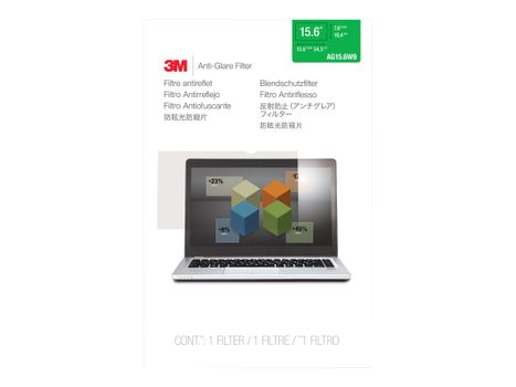 3M Anti-Glare-filter for bærbar datamaskin med 15,6" widescreen blendfri filter for notebook (7100028679)