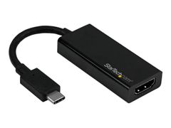 StarTech USB C to HDMI Adapter - 4K 60Hz - Thunderbolt 3 Compatible - USB-C Adapter - USB Type C to HDMI Dongle Converter (CDP2HD4K60) - ekstern videoadapter - svart