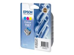 Epson T067 - farge (cyan, magenta, gul) - original - blekkpatron