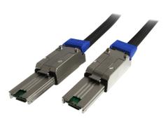 StarTech 2m External Mini SAS Cable - Serial Attached SCSI SFF-8088 to SFF-8088 - 2x SFF-8088 (M) - 2 meter, Black (ISAS88882) - SAS ekstern kabel - TAA-samsvar - 2 m