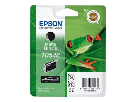 Epson T0548 - matt svart - original - blekkpatron (C13T05484010)