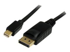 StarTech 2m Mini DisplayPort to DisplayPort 1.2 Cable DisplayPort 4k - DisplayPort-kabel - Mini DisplayPort (hann) til DisplayPort (hann) - 2 m - låst - svart