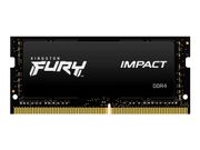 Kingston FURY Impact - DDR4 - modul - 32 GB - SO DIMM 260-pin - 2666 MHz / PC4-21300 - ikke-bufret (KF426S16IB/32)