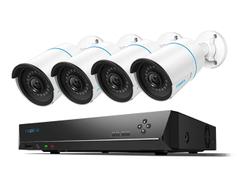 Reolink kameraovervåkningspakke - NVR - 4 AI-kameraer 5MP, PoE, inkl. 4 stk. B500 5MP AI-kameraer, 2TB harddisk og kabler