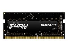 Kingston FURY Impact - DDR4 - sett - 16 GB: 2 x 8 GB - SO DIMM 260-pin - 3200 MHz / PC4-25600 - ikke-bufret