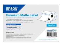 Epson Premium - sammenhengende etiketter - matt - 8 rull(er) - Rull (10,2 cm x 60 m)