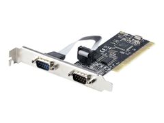 StarTech 2-Port PCI RS232 Serial Adapter Card, PCI Serial Port Expansion Controller Card, PCI to Dual Serial DB9 Card, Standard (Installed) & Low Profile Brackets, Windows/Linux - Dual Port PCI Serial Card (PC