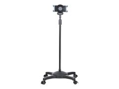 StarTech Mobile Tablet Stand w/ Lockable Wheels, Height Adjustable Cart, Universal Rolling Floor Stand for Tablets from 7-11in, Portable Tablet Stand w/ Detachable Tablet Holder, TAA - Ergonomic Tablet Stand v