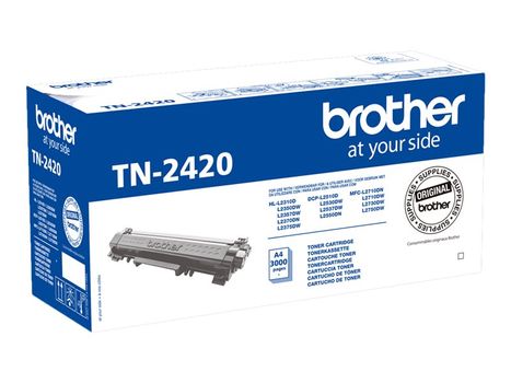 Brother TN2420 - Høy ytelse - svart - original - tonerpatron (TN2420)
