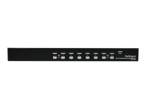 StarTech 8 Port 1U Rackmount DVI USB KVM Switch - USB DVI KVM Switch - DVI KVM Switch - USB KVM Switch (SV831DVIU) - KVM-svitsj - 8 porter - rackmonterbar (SV831DVIU)