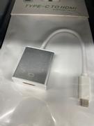  USB3.1 Type C - HDMI Adapter Hvit, UBS3.1 Type C (male) til HDMI (female), kabeladapter, MacBook