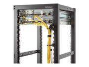 StarTech 1U Vertical 2.2 x 3.9in Server Rack Cable Management D-Ring Hook w/ Flexible Opening - Network Rack-Mount Cord Organizer Ring (CMHOOK1U) - kabelstyringsring - 1U (CMHOOK1U)