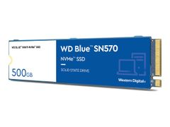 WD Blue SN570 500GB NVMe PCIe 3.0 SSD M.2 - 3500MB/s lesehastighet, 2300MB/s skrivehastighet