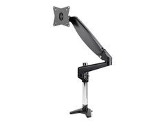 StarTech Desk Mount Monitor Arm for Single VESA Display up to 32" or 49" Ultrawide 8kg/17.6lb, Full Motion Articulating & Height Adjustable w/ Cable Management, C-Clamp, Grommet Mount - Single Monitor Arm mont