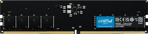 Crucial 16GB 4800MHz DDR5 (1x16GB) CL40-39-39,  1.1V (CT16G48C40U5)