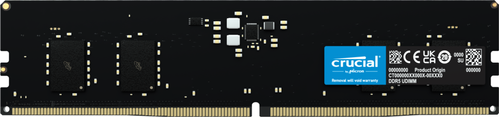 Crucial 8GB 4800MHz DDR5 (1x8GB) CL40-39-39,  1.1V (CT8G48C40U5)