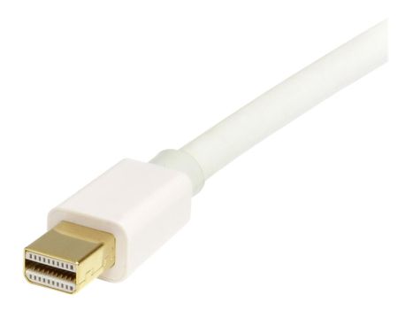 StarTech 3m 10 ft White Mini DisplayPort to DisplayPort 1.2 Adapter Cable M/M - DisplayPort 4k with HBR2 support - Mini DP to DP Cable (MDP2DPMM3MW) - DisplayPort-kabel - 3 m (MDP2DPMM3MW)