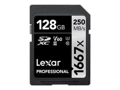 LEXAR Professional - flashminnekort - 128 GB - SDXC UHS-II