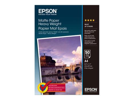 Epson papir - matt - 50 ark - A4 - 167 g/m² (C13S041256)