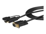 StarTech HDMI to VGA Cable - 6ft 2m - 1080p - Active Conversion - HDMI to VGA Adapter Cable for Your VGA Monitor / Display (HD2VGAMM6) - adapterkabel - HDMI / VGA - 2 m (HD2VGAMM6)