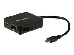 StarTech USB C to Fiber Optic Converter - Open SFP - 1000BASE-SX/LX - Windows / Mac / Linux - USB Ethernet Adapter - USB Network Adapter (US1GC30SFP) - nettverksadapter - USB-C - 1000Base-LX/1000Base-SX x 1
