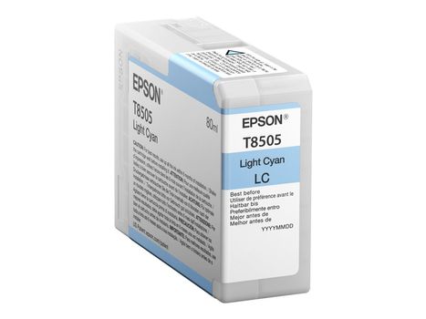 Epson T8505 - lys cyan - original - blekkpatron (C13T850500)