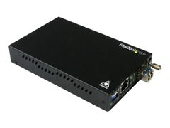 StarTech Singlemode (SM) LC Fiber Media Converter for 1Gbe Network - 10km - Gigabit Ethernet - 1310nm - with SFP Transceiver (ET91000SM10) - fibermedieomformer - 10Mb LAN, 100Mb LAN, 1GbE