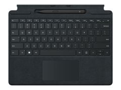 Microsoft Surface Pro Signature Keyboard - tastatur - med styreplate, akselerometer, lagrings- og ladebakke for Surface Slim Pen 2 - AZERTY - Fransk - svart - med Slim Pen 2