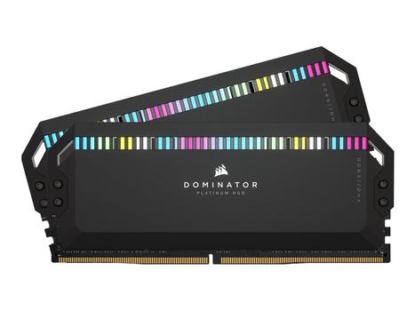 Corsair Dominator Platinum RGB - DDR5 - sett - 32 GB: 2 x 16 GB - DIMM 288-pin - 5600 MHz / PC5-44800 - ikke-bufret (CMT32GX5M2X5600C36)