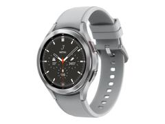 Samsung Galaxy Watch4 Classic - sølvfarget - smartklokke med åskamsportsbånd - sølv - 16GB - tysk versjon