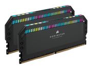Corsair Dominator Platinum RGB - DDR5 - sett - 32 GB: 2 x 16 GB - DIMM 288-pin - 5200 MHz / PC5-41600 - ikke-bufret (CMT32GX5M2B5200C38)