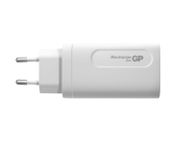 GP reiselader GaN PD 65W 2x USB-C, 1x USB-A - inkludert USB-C til USB-C-kabel (405186)