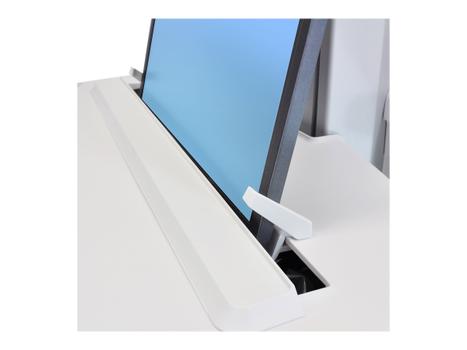 Ergotron StyleView vogn - åpen arkitektur - for bærbar / tastatur / mus / skanner - grå, hvit, polert aluminium (SV43-1140-0)