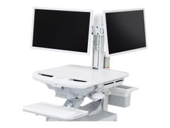 Ergotron StyleView monteringskomponent - side-til-side - for 2 LCD-skjermer - sett med to skjermer - hvit