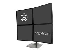 Ergotron DS100 Quad-Monitor Desk Stand - stativ - for 4 LCD-skjermer - svart