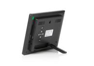 Ontario lettleselig kalenderklokke for eldre med Alzheimers,  demens - 8" skjerm - svart (ONT-DC803-BLACK)