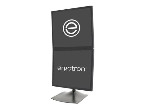Ergotron DS100 monteringssett - lav profil - for 2 LCD-skjermer - svart (33-091-200)