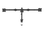 StarTech Desk Mount Triple Monitor Arm, Ergonomic VESA 3 Monitor Mount up to 27", Articulating & Height Adjustable Pole Mount, Tilt/ Swivel/ Rotate LCD/LED Screen, Desk Clamp/ Grommet - Monitor Pole Mount (ARMTRI (ARMTRIO)