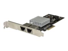 StarTech Dual Port 10G PCIe Network Adapter Card - Intel-X550AT 10GBASE-T PCI Express 10GbE Multi Gigabit Ethernet 5 Speed NIC 2port - nettverksadapter - PCIe 3.0 x4 - 10Gb Ethernet x 2