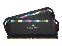 Corsair Dominator Platinum RGB - DDR5 - sett - 32 GB: 2 x 16 GB - DIMM 288-pin - 6200 MHz / PC5-49600 - ikke-bufret, demo