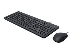 HP 150 - tastatur- og mussett - QWERTY - Engelsk - svart