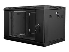 Lanberg wall-mounted rack 19'' demounted flat pack 6U/600x450mm black