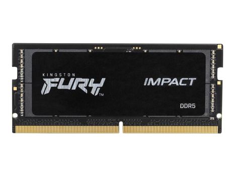 Kingston FURY Impact - DDR5 - modul - 32 GB - SO DIMM 262-pin - 4800 MHz / PC5-38400 - ikke-bufret, demo