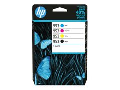 HP 953 - 4-pack - svart, gul, cyan, magenta - original - blekkpatron
