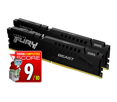 Kingston FURY Beast 32GB 5200MHz DDR5 (2x16GB) CL40-40-40,  1.25V (KF552C40BBK2-32)