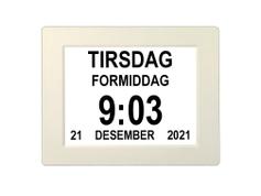 Ontario lettleselig kalenderklokke for eldre med Alzheimers, demens